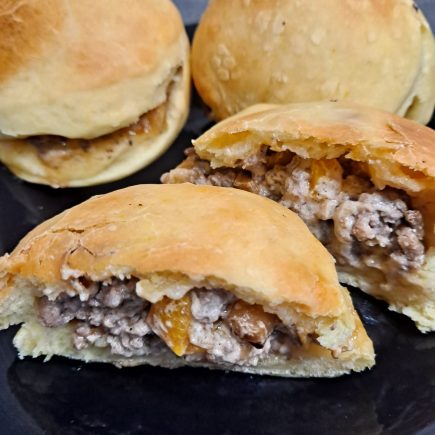 recette buns viande hachée et poivron