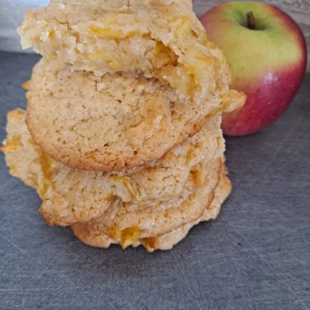 cookies aux pommes caramélisées