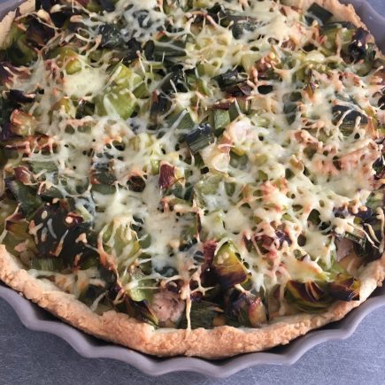 tarte au poireau et au thon
