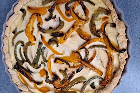 tarte au thon et aux poivrons