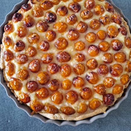 tarte mirabelles et frangipane