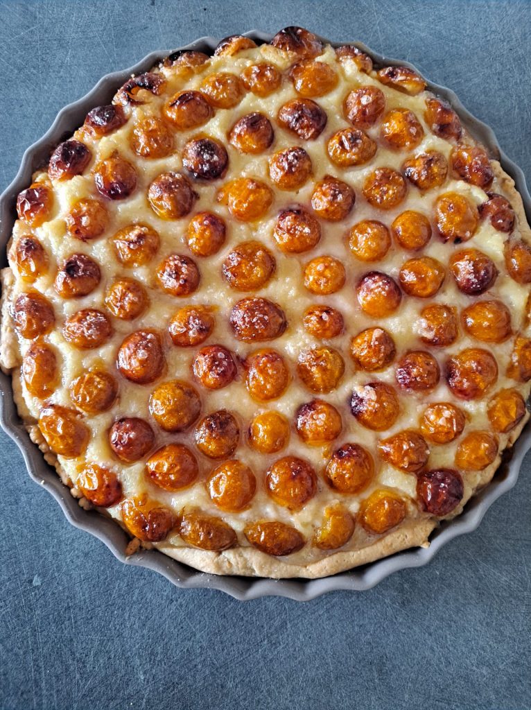 tarte mirabelles et frangipane