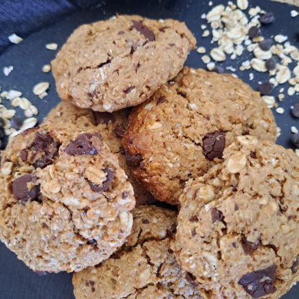 biscuit avoine chocolat cacahuète