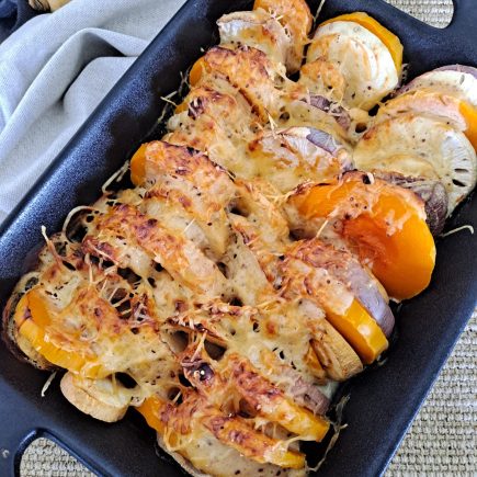 gratin de butternut, navet et pomme de terre