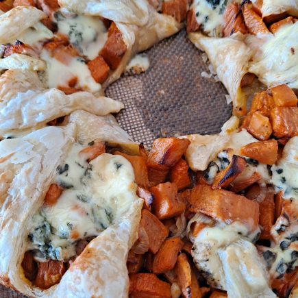 couronne de patates douces à la fourme d'Ambre