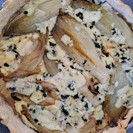 tarte endives et roquefort