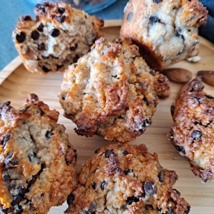 muffin à la farine de seigle et aux pépites de chocolat