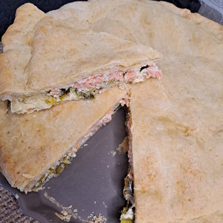 tarte saumon et poireau