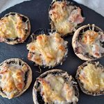 champignon farci au roquefort et au jambon