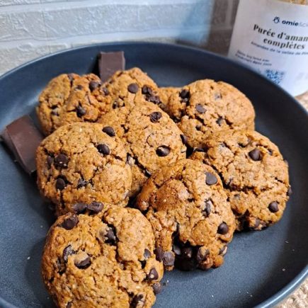 Cookie purée d'amande et pépites de chocolat