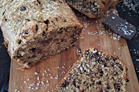 Banana bread noix de coco et pépite de chocolat