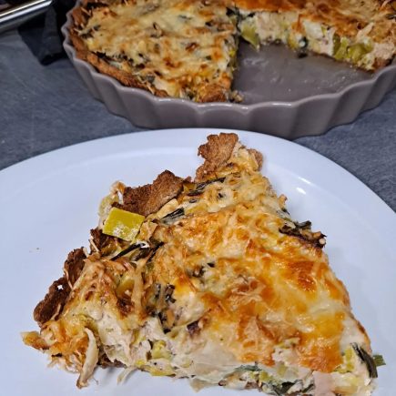 Quiche au thon et aux poireaux