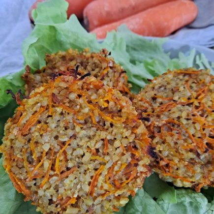 Galette de boulgour et carottes au cumin