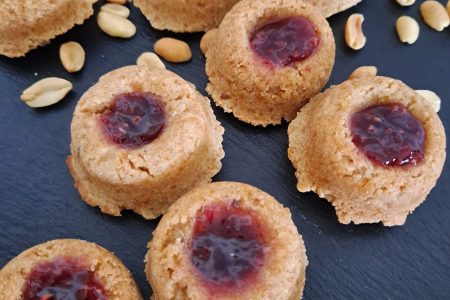 Biscuits framboise cacahuète