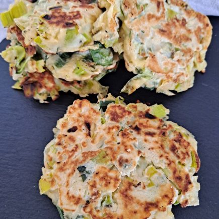 pancakes aux poireaux