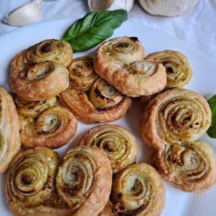 palmiers feuilletés au pesto