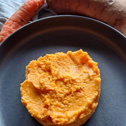 purée carottes patates douces