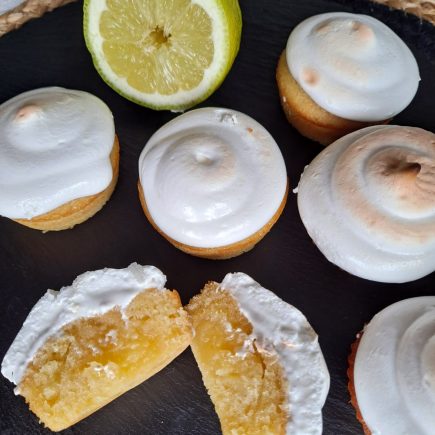 cupcake citron meringué coeur coulant