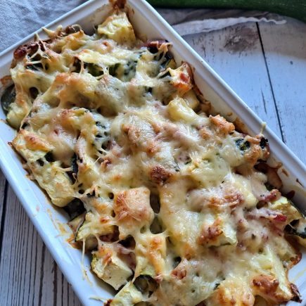 gratin de courgette pour passer les restes de béchamel