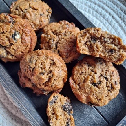 muffin pruneaux, vanille et rhum