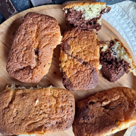 mini marbrés aux deux chocolats