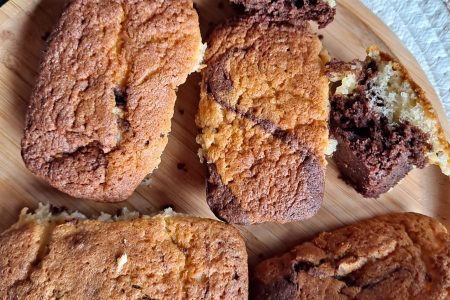 mini marbrés aux deux chocolats