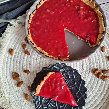 Tarte aux pralines roses simples et rapides