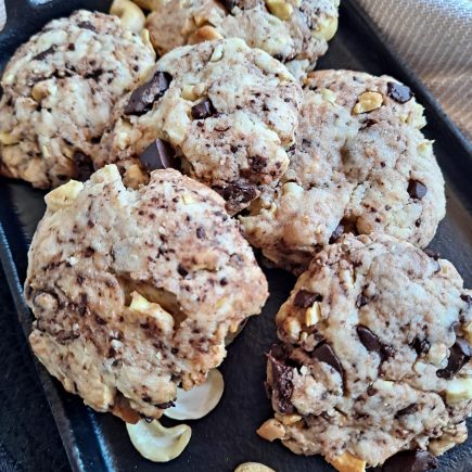 Sablés noix de cajou et chocolat