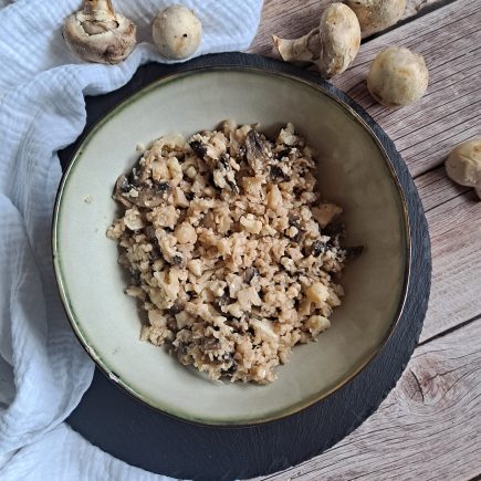 risotto de chou-fleur aux champignons