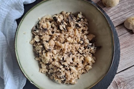 risotto de chou-fleur aux champignons