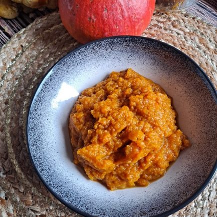 Purée de citrouille, carottes et gingembre