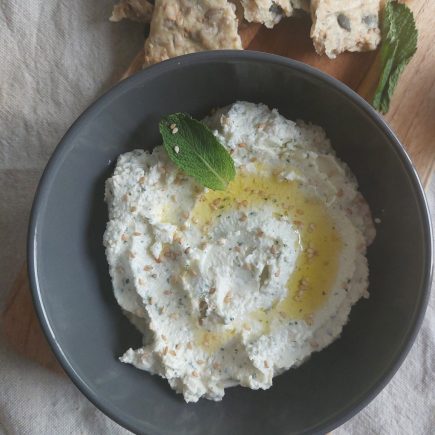 crème de feta à la menthe