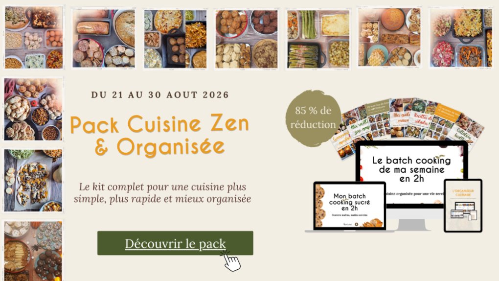 pack cuisine zen et organisée pour des batch cooking rapide