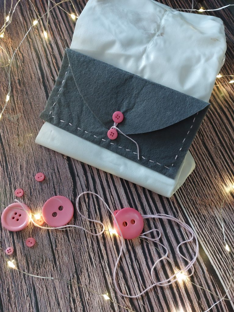 Pochette en feutrine